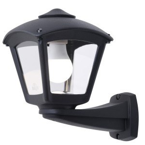 Latarnia naścienna FMG-NARDO-ROBY-BLK Fumagalli Nardo 1xE27 23 W Żywica/Poliwęglan Czarny