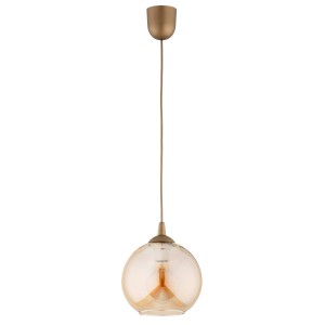Lampa wisząca Fico 61376 Alfa 1xE27 LED Tworzywo/Szkło Złoty