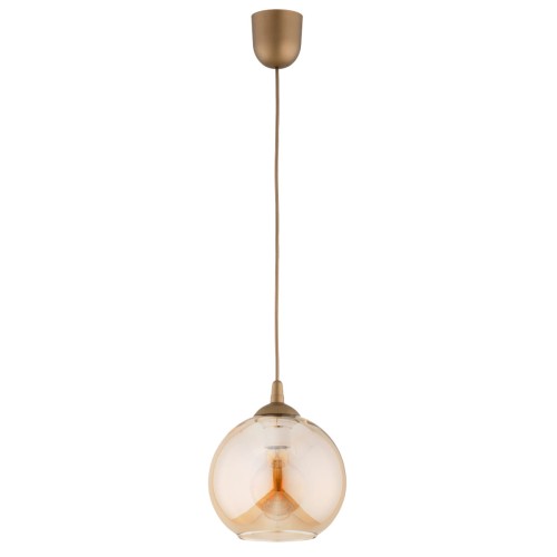 Lampa wisząca Fico 61376 Alfa 1xE27 LED Tworzywo/Szkło Złoty