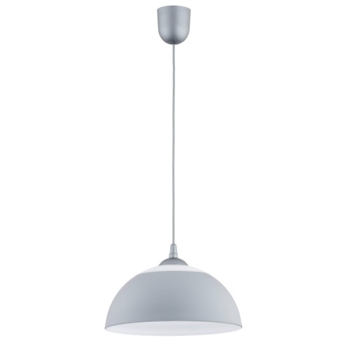 Lampa wisząca Beza 61290 Alfa 1xE27 LED Tworzywo/Szkło Srebrny