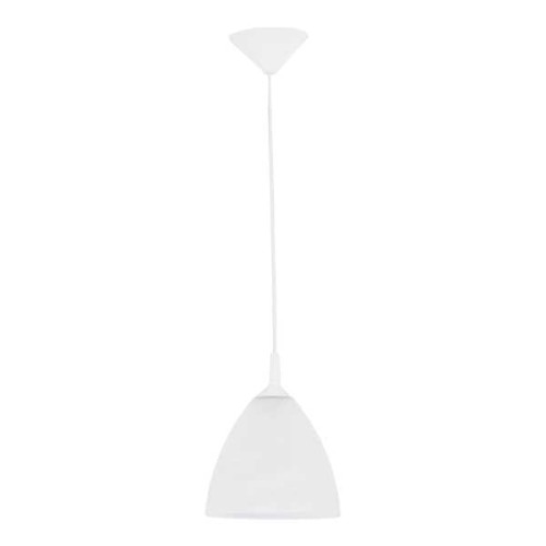 Lampa wisząca Bartek 9109 Alfa 1xE27 LED Tworzywo/Szkło Biały