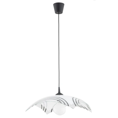 Lampa wisząca Chaber 60984 Alfa 1xE27 LED Tworzywo/Szkło Czarny