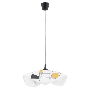 Lampa wisząca Frezja 60986 Alfa 1xE27 LED Tworzywo/Szkło Czarny