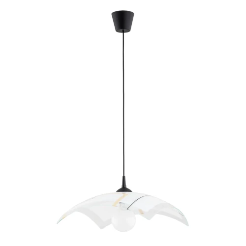 Lampa wisząca Irys 60987 Alfa 1xE27 LED Tworzywo/Szkło Czarny