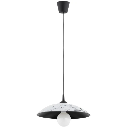 Lampa wisząca Kaktus 60988 Alfa 1xE27 LED Tworzywo/Szkło Czarny