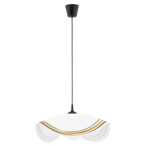 Lampa wisząca Żonkil 60990 Alfa 1xE27 LED Tworzywo/Szkło Czarny