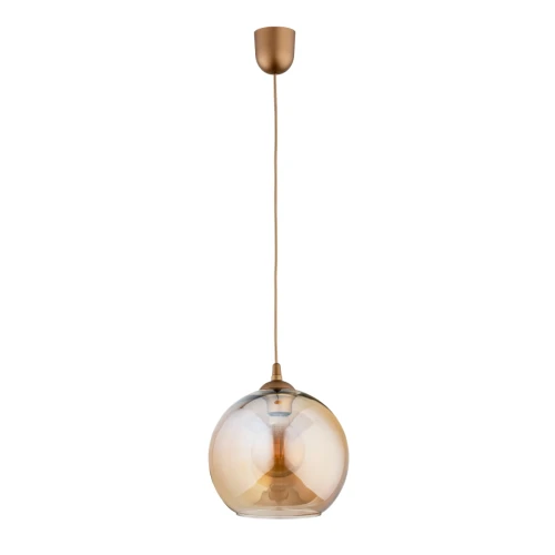Lampa wisząca Flesz 61100 Alfa 1xE27 LED Tworzywo/Szkło Złoty