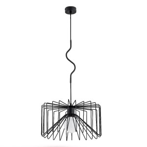 Lampa wisząca Verso 60596 Alfa 1xE27 LED Metal Czarny