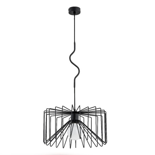 Lampa wisząca Verso 60596 Alfa 1xE27 LED Metal Czarny
