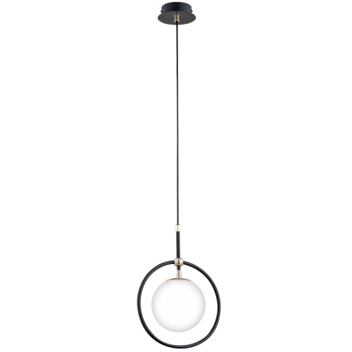 Lampa wisząca Akira 60928 Alfa 1xE14 LED Metal Czarny - Stare Złoto