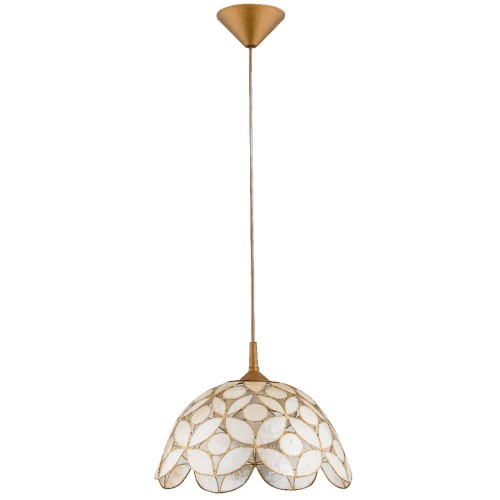 Lampa wisząca George 15034 Alfa 1xE27 LED Tworzywo Złoty