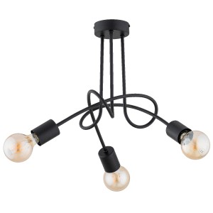 Lampa sufitowa Disel 62480 Alfa 3xE27 LED Metal Czarny