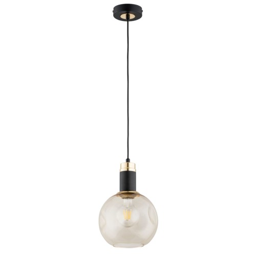 Lampa wisząca Adel 61271 Alfa 1xE27 LED Metal Czarny - Złoty