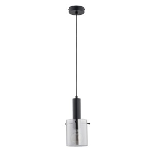Lampa wisząca Celia 61338 Alfa 1xE27 LED Metal/Szkło Czarny