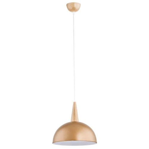 Lampa wisząca Anja 9649 Alfa 1xE27 LED Drewno Jasne Drewno