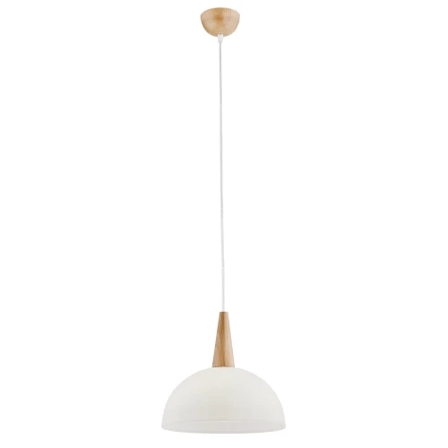 Lampa wisząca Anja 9648 Alfa 1xE27 LED Drewno Jasne Drewno