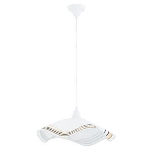 Lampa wisząca Flores 61440 Alfa 1xE27 LED Tworzywo/Szkło Biały