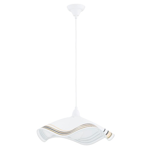 Lampa wisząca Flores 61440 Alfa 1xE27 LED Tworzywo/Szkło Biały