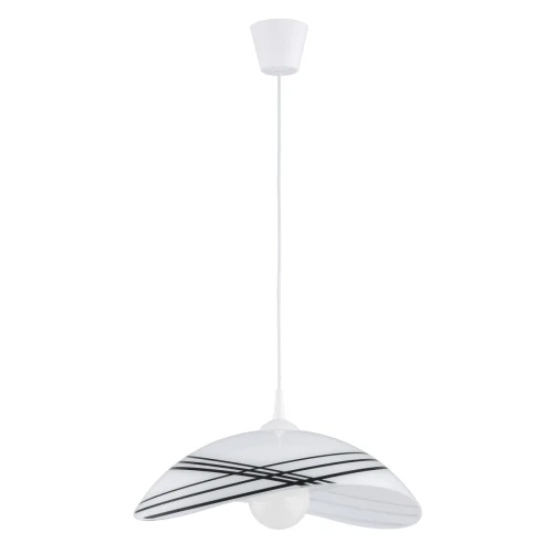 Lampa wisząca Bratek 61112 Alfa 1xE27 LED Tworzywo/Szkło Biały