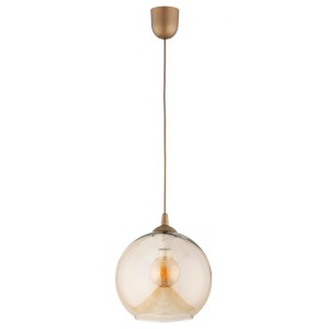 Lampa wisząca Fico 61377 Alfa 1xE27 LED Tworzywo/Szkło Złoty