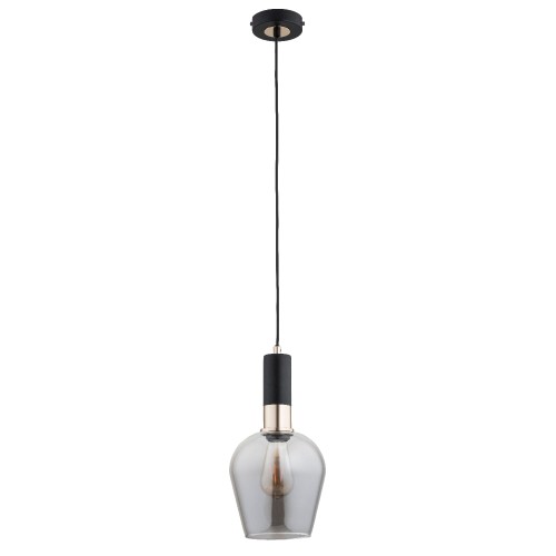 Lampa wisząca Garda 61383 Alfa 1xE27 LED Metal Czarny - Stare Złoto