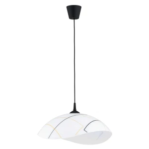 Lampa wisząca Hibiskus 61114 Alfa 1xE27 LED Tworzywo/Szkło Czarny