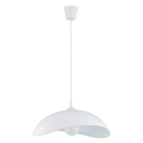 Lampa wisząca Jaśmin 61115 Alfa 1xE27 LED Tworzywo/Szkło Biały