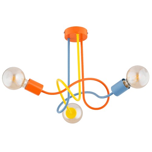Lampa sufitowa Wingo 62521 Alfa 3xE27 LED Metal Multikolor