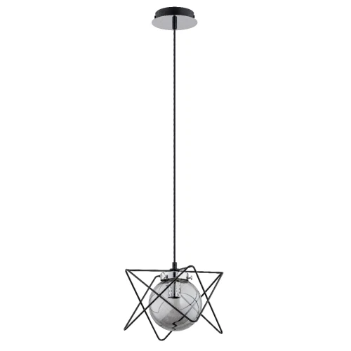 Lampa wisząca Sagito 60753 Alfa 1xE14 LED Metal Czarny - Chrom
