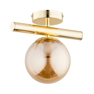 Lampa sufitowa Eral 61224 Alfa 1xE14 LED Metal Złoty