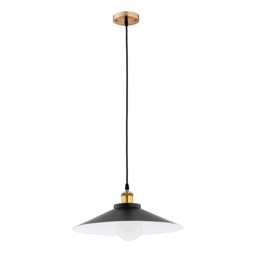 Lampa wisząca Bolero 61323 Alfa 1xE27 LED Metal Czarny