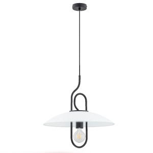Lampa wisząca Chee 60623 Alfa 1xE27 LED Metal/Szkło Czarny
