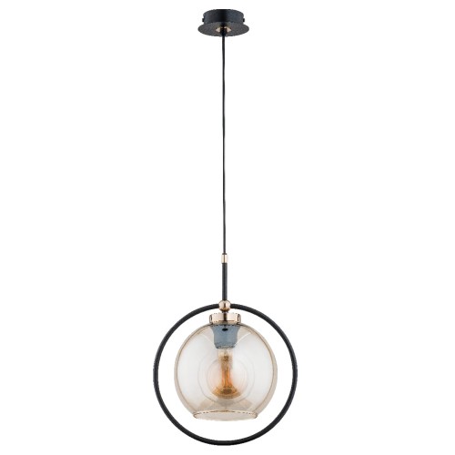 Lampa wisząca Seldi 60850 Alfa 1xE27 LED Metal Czarny - Złoty