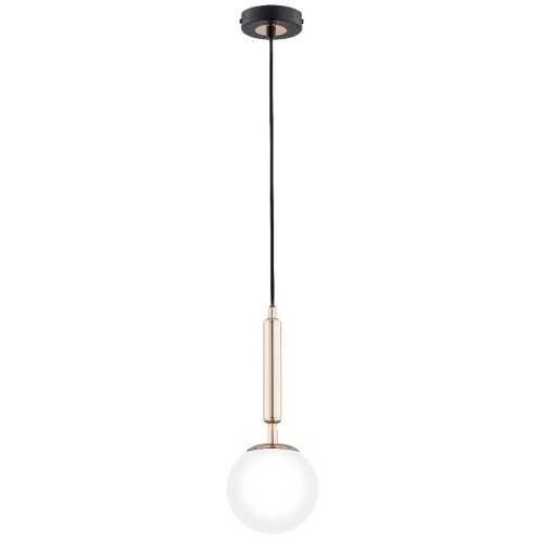 Lampa wisząca Volda 60924 Alfa 1xE14 LED Metal Czarny - Stare Złoto