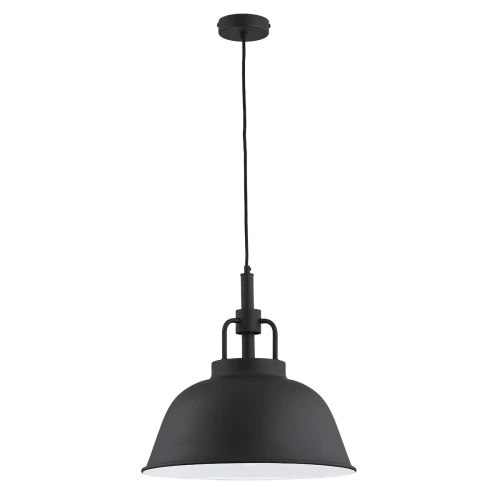 Lampa wisząca Alcantara 60244 Alfa 1xE27 LED Metal/Tworzywo Czarny
