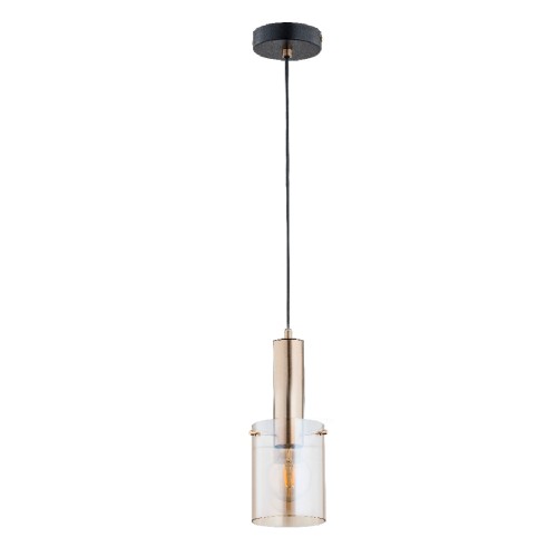 Lampa wisząca Celia 60832 Alfa 1xE27 LED Metal Czarny - Stare Złoto