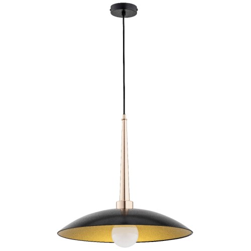 Lampa wisząca Velian 60918 Alfa 1xE27 LED Metal/Szkło Złoty Antyk