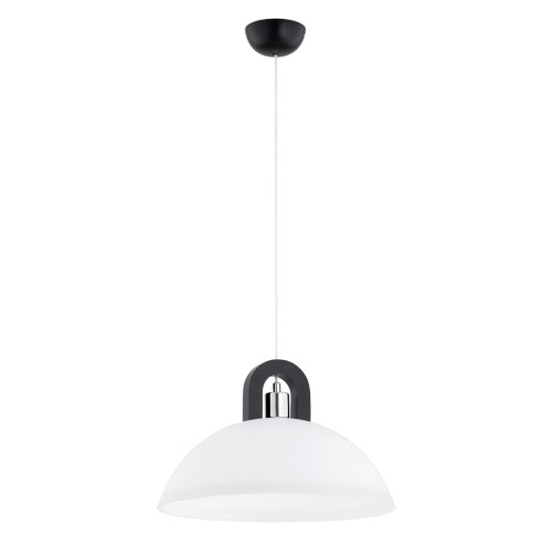 Lampa wisząca Migot 61378 Alfa 1xE27 LED Drewno/Metal Venge - Chrom