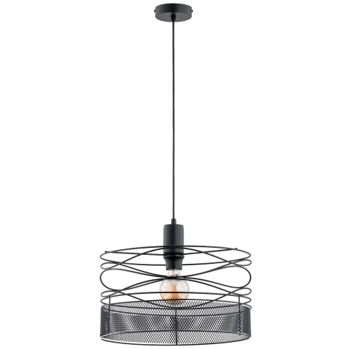 Lampa wisząca Diuk 61334 Alfa 1xE27 LED Metal Czarny