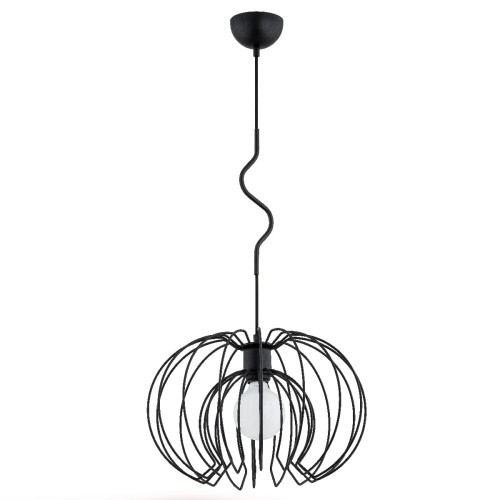 Lampa wisząca Kiwi 60602 Alfa 1xE27 LED Metal Czarny