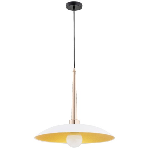 Lampa wisząca Velian 60917 Alfa 1xE27 LED Metal/Szkło Złoty Antyk