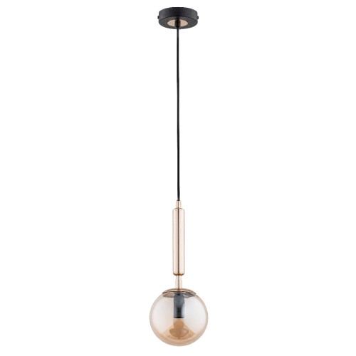 Lampa wisząca Volda 60916 Alfa 1xE14 LED Metal Czarny - Stare Złoto