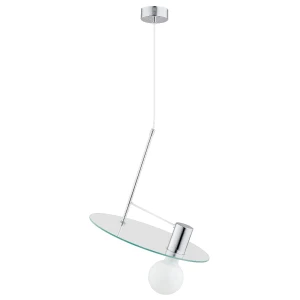 Lampa wisząca Ch 60740 Alfa 1xE27 LED Metal/Szkło Chrom
