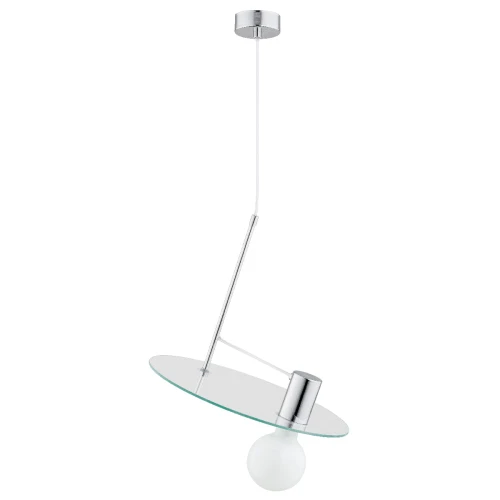 Lampa wisząca Ch 60740 Alfa 1xE27 LED Metal/Szkło Chrom