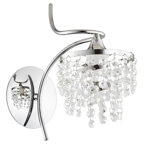 Lampa ścienna Kinkiet Kaliopa 24450 Alfa 1xE14 LED Metal Chrom