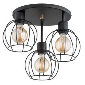 Lampa sufitowa Orso 62349 Alfa 3xE27 LED Metal Czarny