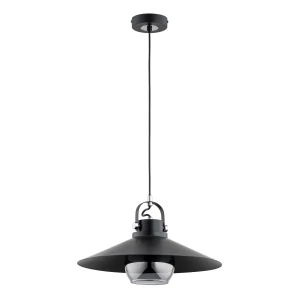 Lampa wisząca Tizen 61213 Alfa 1xE27 LED Metal Czarny - Chrom