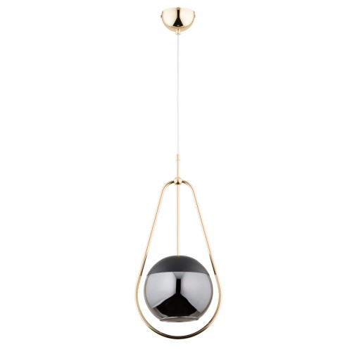 Lampa wisząca Eldorado 61246 Alfa 1xE27 LED Metal Czarny - Złoty