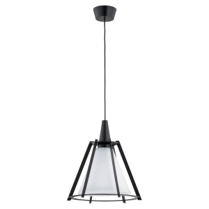 Lampa wisząca Pomona 61365 Alfa 1xE27 LED Metal Czarny