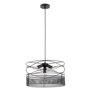 Lampa wisząca Diuk 63227 Alfa 4xE27 LED Metal Czarny